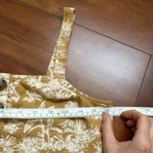 American Eagle Square Neck Crop Top Linen Cotton Blend Medium - Picture 4 of 6